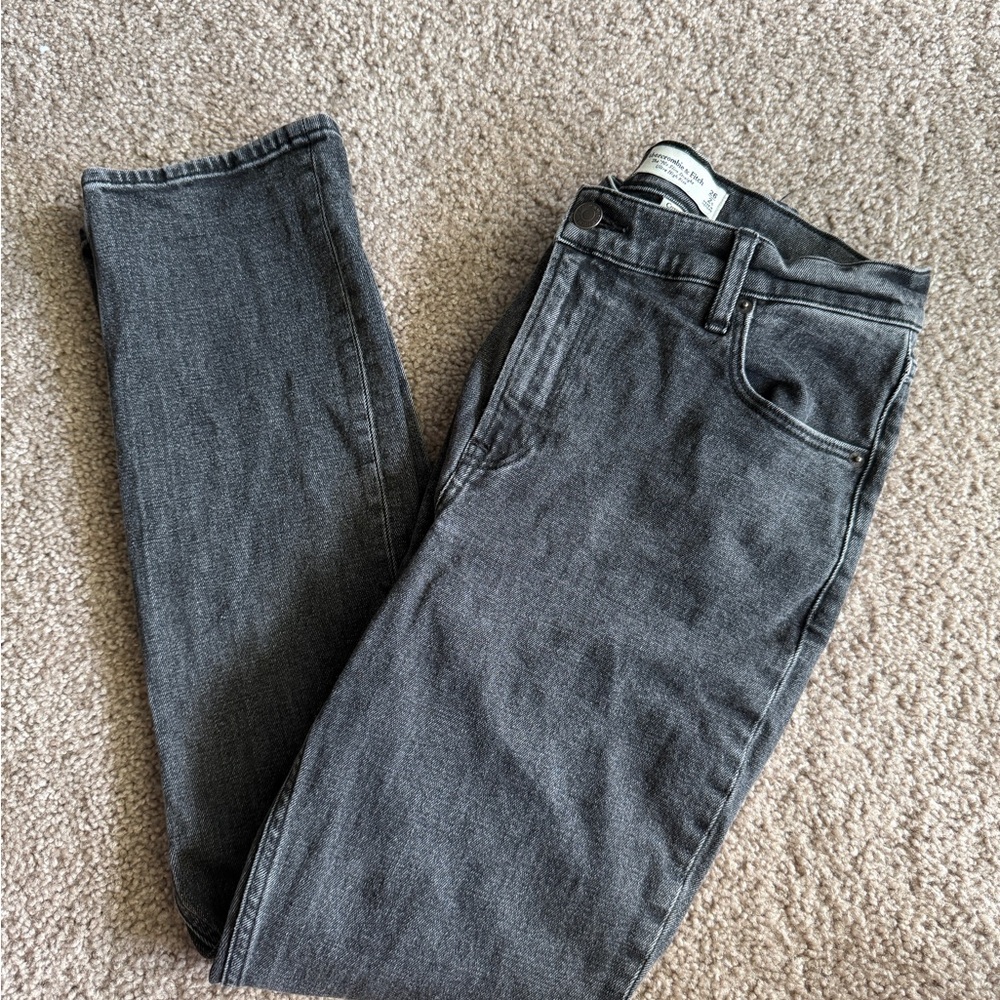 Abercrombie & Fitch Curve Love Jeans with Cross Waist